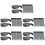 5 Sets Landscape Edging Coil Kit With Spikes Plastic Garden Border 6