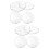 8 Pcs Glass Tea Saucers Cup Mats Set 9