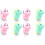 8 Pcs Dinosaur Clockwork Wind Up Toys For Kids (Random Color) 3