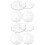 8 Pcs Glass Tea Saucers Cup Mats Set 7