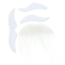 5 Sets Fake Beard Mustache Eyebrow Prop For Halloween Costume