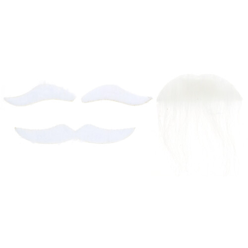 5 Sets Fake Beard Mustache Eyebrow Prop For Halloween Costume 1