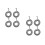 8 Pcs Replacement Iron Return Spring For Door Handle 8