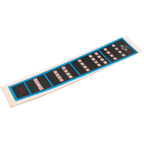 20 Pcs 4/4 Violin Scale Stickers For Learning Fretboard Notes Blue 1