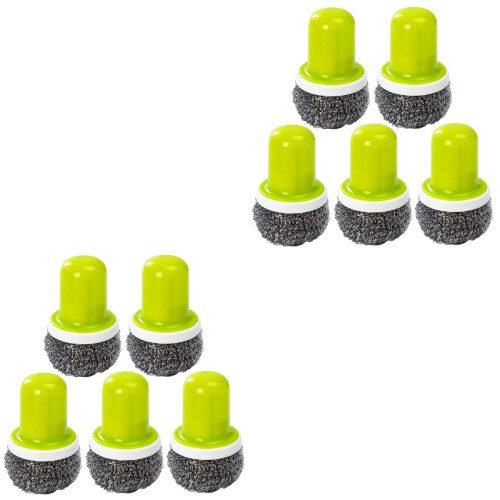 10 Pcs Stainless Steel Wire Brush With Handle For Kitchen Cleaning 2