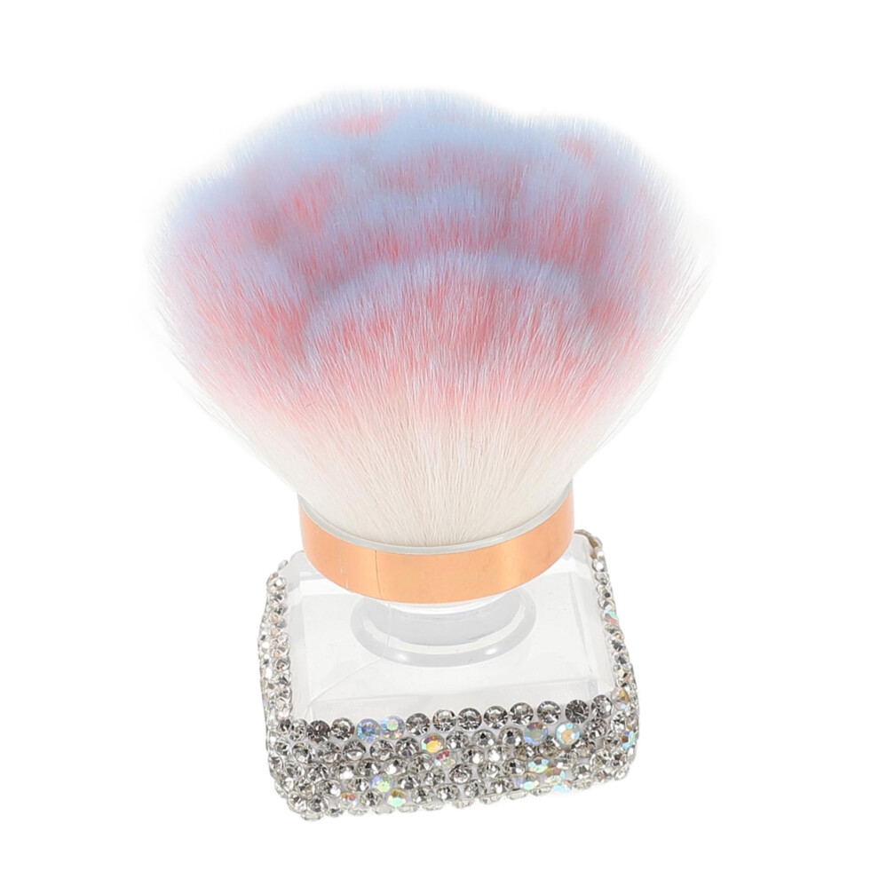 Nail Dust Brush with Soft Synthetic Bristles for Manicure Pedicure and Makeup Powder Application