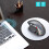 Wireless Vertical Mouse 2.4G, Ergonomic Gaming 6-Button, 89g, Black/Silver 3