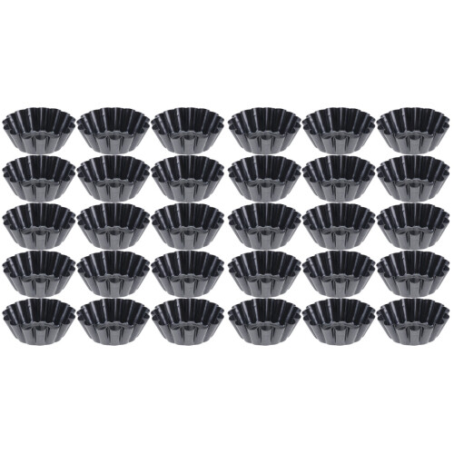 30 Pcs Multi-Function Pudding Molds Non-Stick Egg Tart Muffin Cups 1