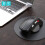 Wireless Vertical Mouse 2.4G, Ergonomic Gaming 6-Button, 89g, Black/Silver 6