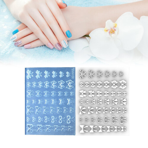 Silicone Nail Art Mould Flexible Reusable Pattern Tool for Uniform DIY Designs in Multiple Sizes 1