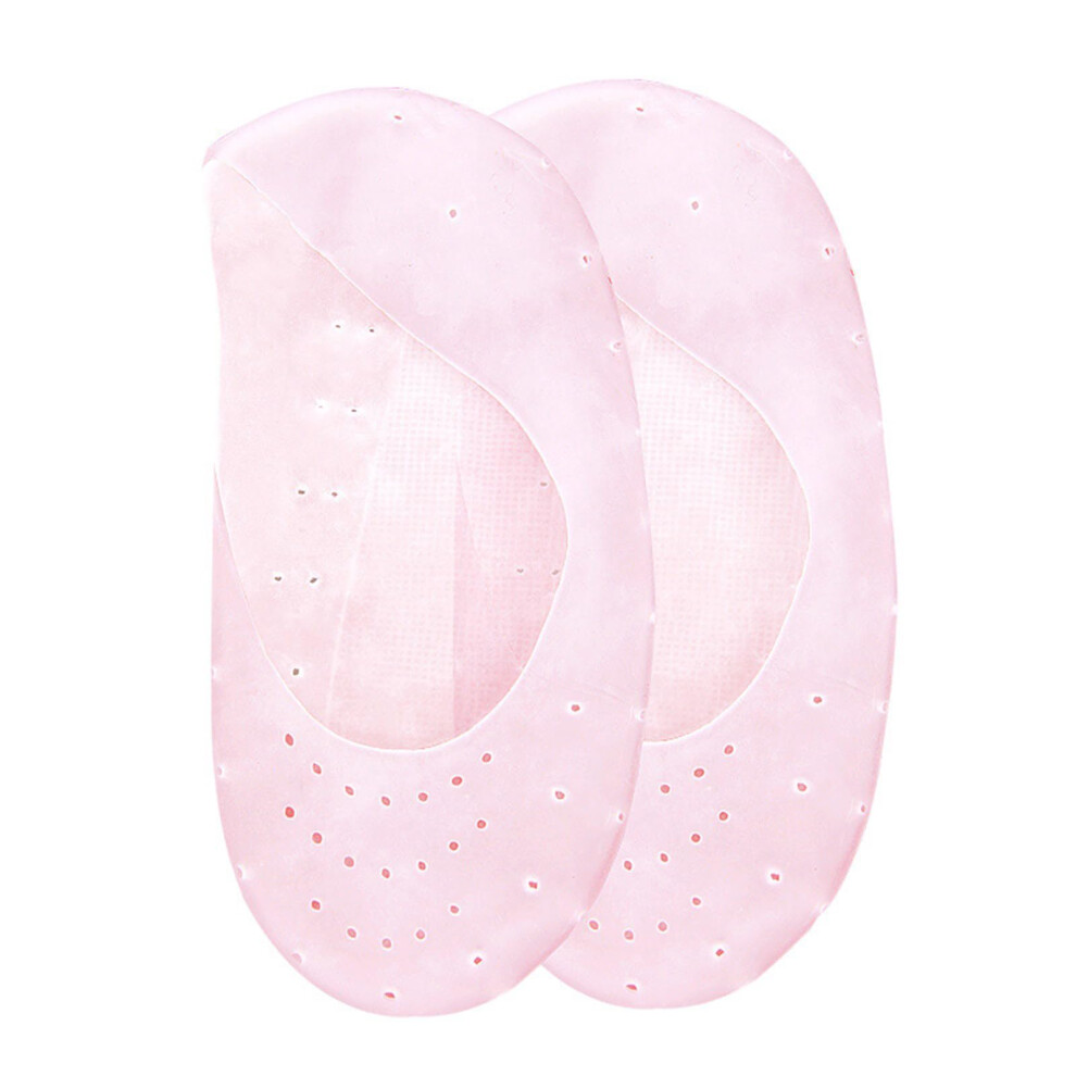 Moisturizing Gel Ankle Socks for Dry Cracked Heels with Non Slip Sole, Reusable Foot Care