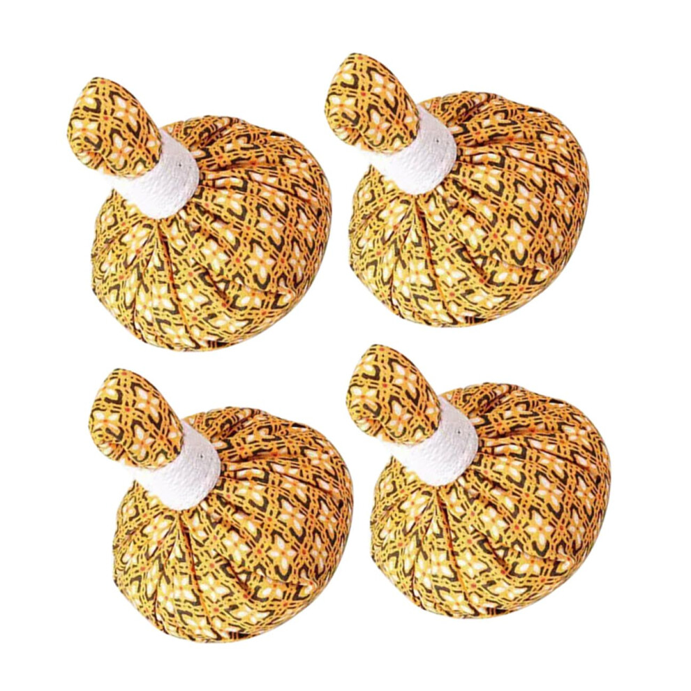 4pcs Thai Herbal Massage Balls for Muscle Pain Relief and Full Body Heat Therapy