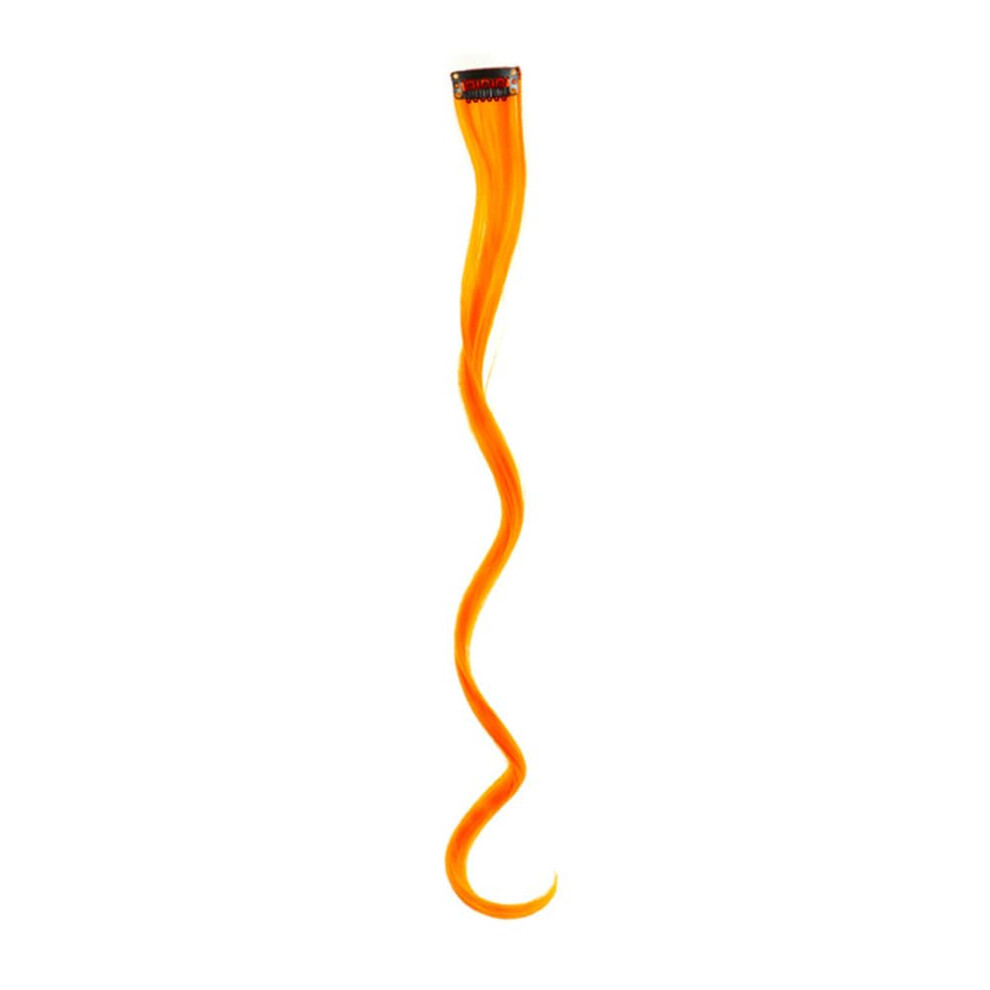 Unisex 5 Pcs Synthetic Curly Clip In Hair Extensions With Instant Color Highlights For Party Wear
