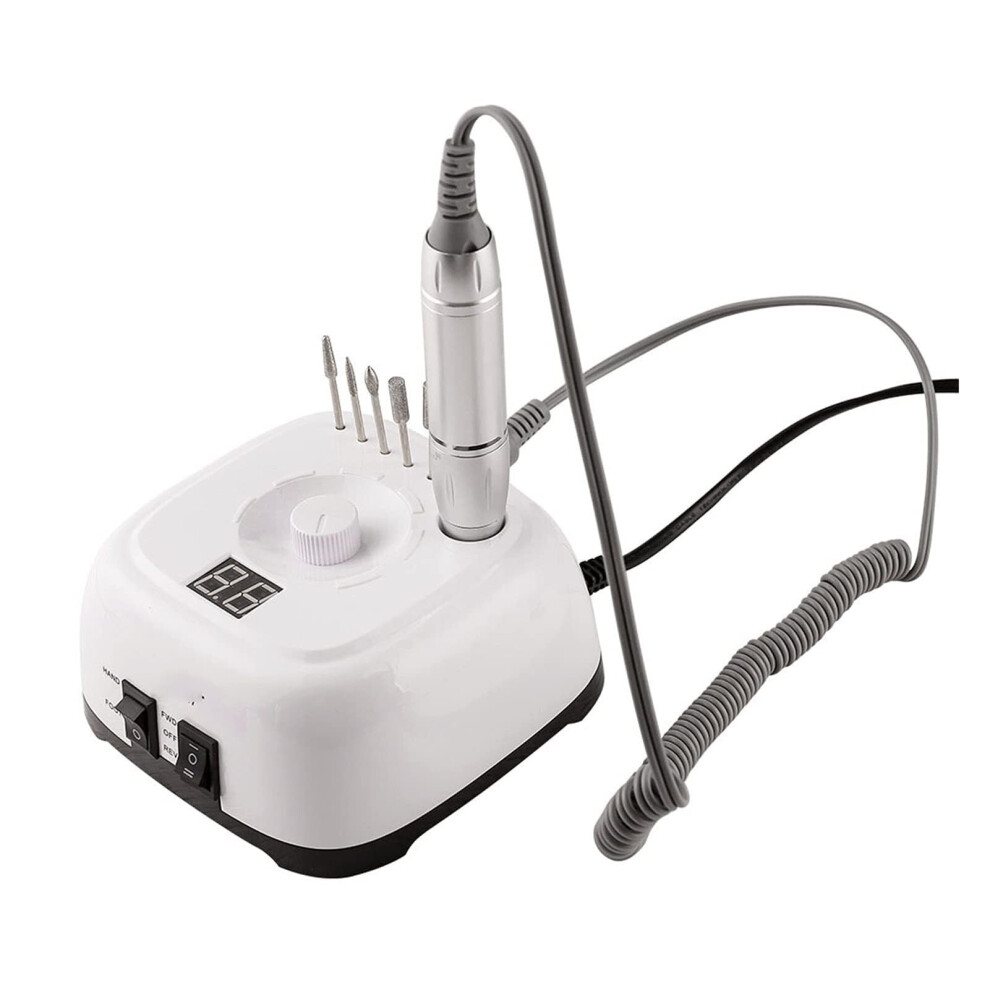 Electric Nail Drill with Foot Pedal, 35,000 RPM Professional Nail File Kit for Acrylic and Gel Nails