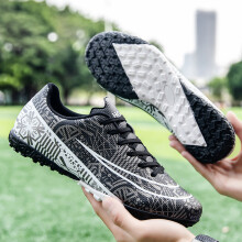 (black, 41) New Competition Turf Soccer Shoes Mens Womens TF Rubber Studs Professional Game Training Football Boots