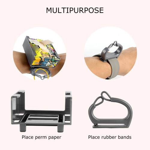 Perm Papers with Adjustable Wristband Box for Even Solution Distribution and Hair Tip Protection 2