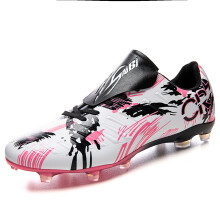 (Dark Grey, 37) 3-Color TF/FG Soccer Cleats Mens Womens Firm Ground Turf Studs Professional Training Football Boots