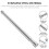 2Pcs Adjustable Metal Closet Rod For Hanging Clothes 8