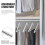2Pcs Adjustable Metal Closet Rod For Hanging Clothes 6