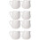 8 Pcs Mini Milk Jugs Ceramic Sauce Cups With Handle 6