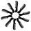50 Pcs Plastic Mustache And Beard Comb For Men 2