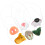5 Sets Halloween Nose Mask Costume Accessory 4