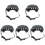 5Pcs Dog Pet Motorcycle Safety Hat With Adjustable Strap 4
