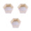 3Pcs Wall Mounted Hexagonal Solid Wood Rack For Kids Room Or Store 4