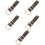 5Pcs Medieval Double Ring Harness Buckle Metal For Belt 9