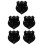 5Pcs Sword Wall Mount Display Holder For sword And 10