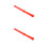 2Pcs Plastic Adhesive Glue Scrapers Red for Safe Sticker Removal 7