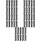 50 Pcs Plastic Mustache And Beard Comb For Men 8