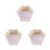 3Pcs Wall Mounted Hexagonal Solid Wood Rack For Kids Room Or Store 6