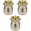 3Pièces Support D'encens Ananas Design Moderne Décor De Bureau 3