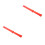 2Pcs Plastic Adhesive Glue Scrapers Red for Safe Sticker Removal 4