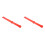 2Pcs Plastic Adhesive Glue Scrapers Red for Safe Sticker Removal 5