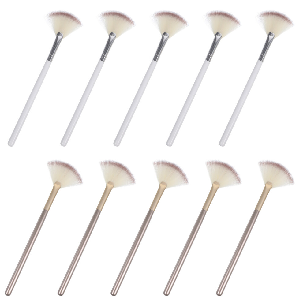 Artibetter 30 Pcs Fan-Shaped Makeup Brushes For Powder And Highlighter