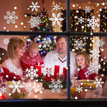 2024 Christmas Decorations for Home Window Stickers Merry Christmas Wall Sticker Xmas Room Wall Decals New Year Party Supplies
