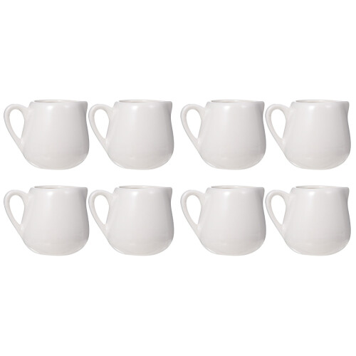 8 Pcs Mini Milk Jugs Ceramic Sauce Cups With Handle 2