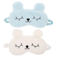 6pcs Plush Rabbit Sleeping Eye Mask Lovely Rabbit Eye Cover For Sleeping Plush Blindfold For Home Travel Nap