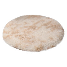 Round Fuzzy Plush Rug for Girls Bedroom, Nursery, Dorm - Compatible with Home Decor