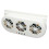 2Pcs Solar Powered Auto Vent Fan Car Cooler Fan White ABS Material 1