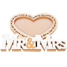 5Pcs Wooden Wedding Picture Frame Set For Engagement Gift