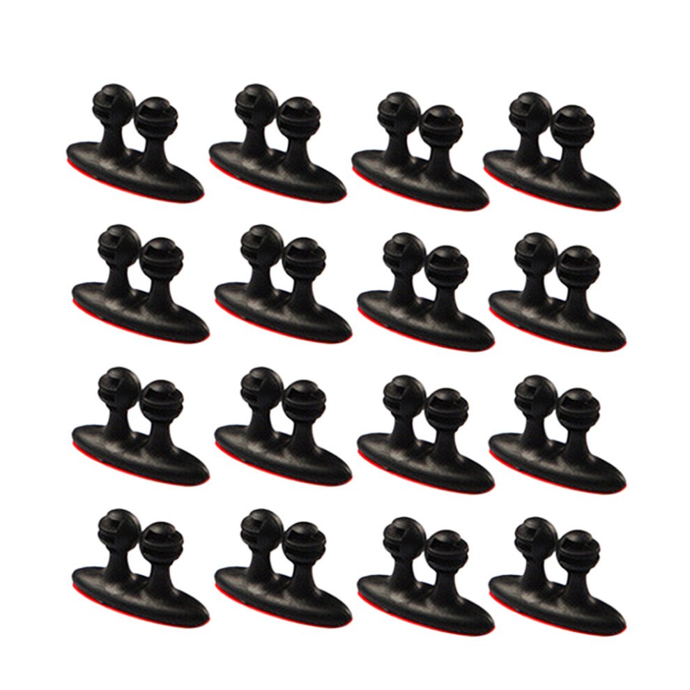 64 Pcs Wire Cord Clip Charger Mount Cable Tie Fixer Organizer Holder 3622460700565