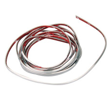 2Pcs Silver Trim Strip Car Decoration with Adhesive Premium Material
