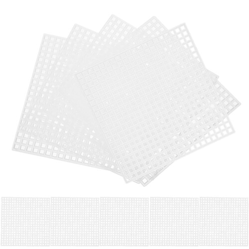 30Pcs White Plastic Mesh Sheets Durable Multi-Function DIY Craft Pads 1