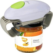 One-touch electric can opener, hands-free automatic bottle opener for all sizes - excellent