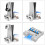 Multifunctioneel oplaadstation met snellaadfunctie, standaard, controller, oplader, bureaubasis, wit ABS 6