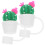 4 Pcs Cute Cactus Silicone Straw Tip Caps Reusable Covers 1
