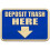 Deposit Trash Here Arrow Sign 1